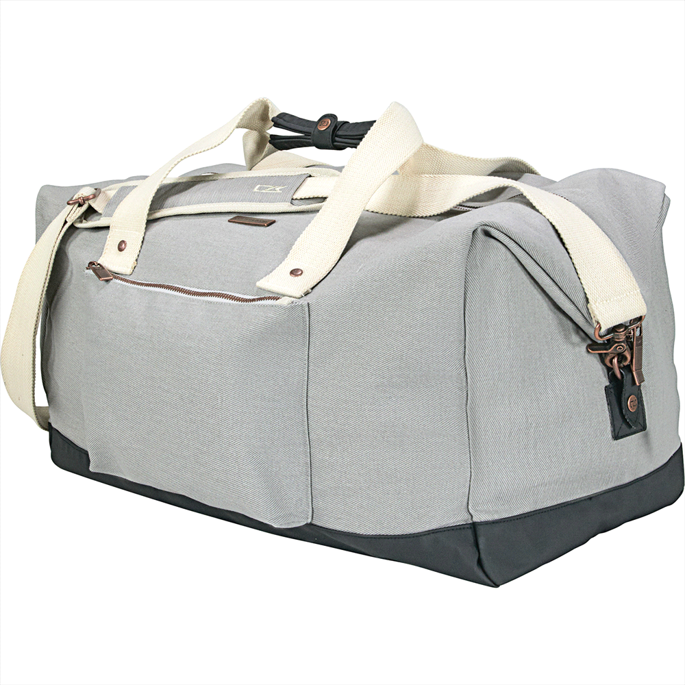 Cutter & Buck 19" 49L Cotton Weekender Duffel – Duffle/Sports Bags – The Range – available in Gray – thumbnail 7 of 7
