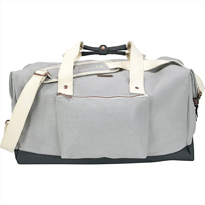 Cutter & Buck 19" 49L Cotton Weekender Duffel – Duffle/Sports Bags – available in grey colour