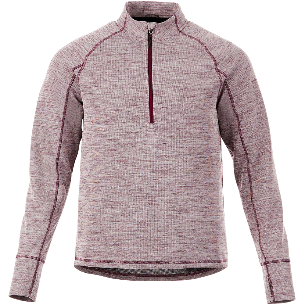 Crane Knit Half Zip - Mens – Hoodies – Apparel Range – available in Black, Invictus Heather and Maroon Heather – thumbnail 6 of 15