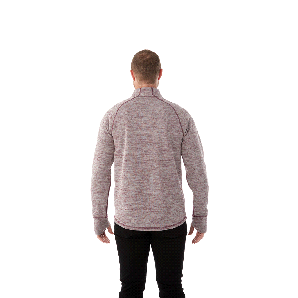 Crane Knit Half Zip - Mens – Hoodies – Apparel Range – available in Black, Invictus Heather and Maroon Heather – thumbnail 4 of 15