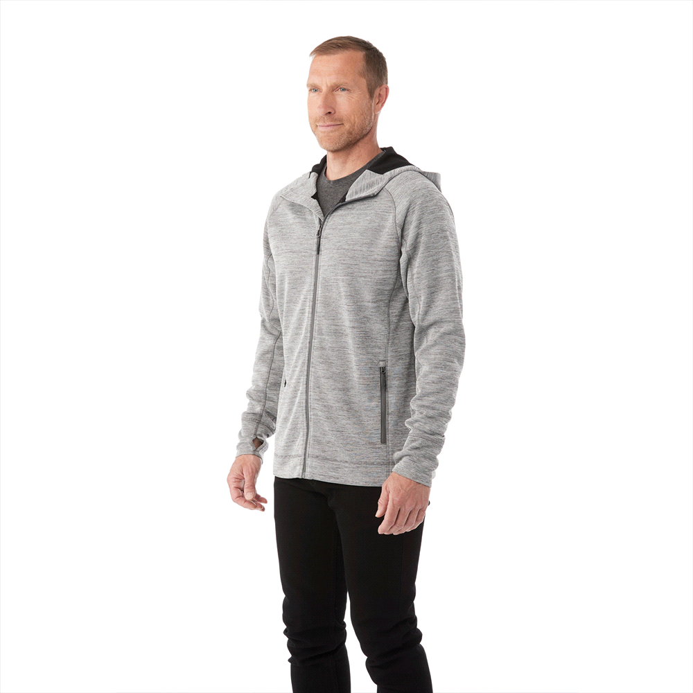 Odell Knit Zip Hoody - Mens – Hoodies – Apparel Range – available in Black, Invictus Heather and Maroon Heather – thumbnail 3 of 17