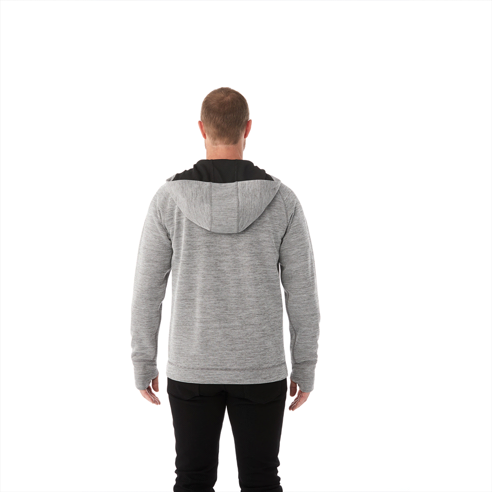 Odell Knit Zip Hoody - Mens – Hoodies – Apparel Range – available in Black, Invictus Heather and Maroon Heather – thumbnail 4 of 17
