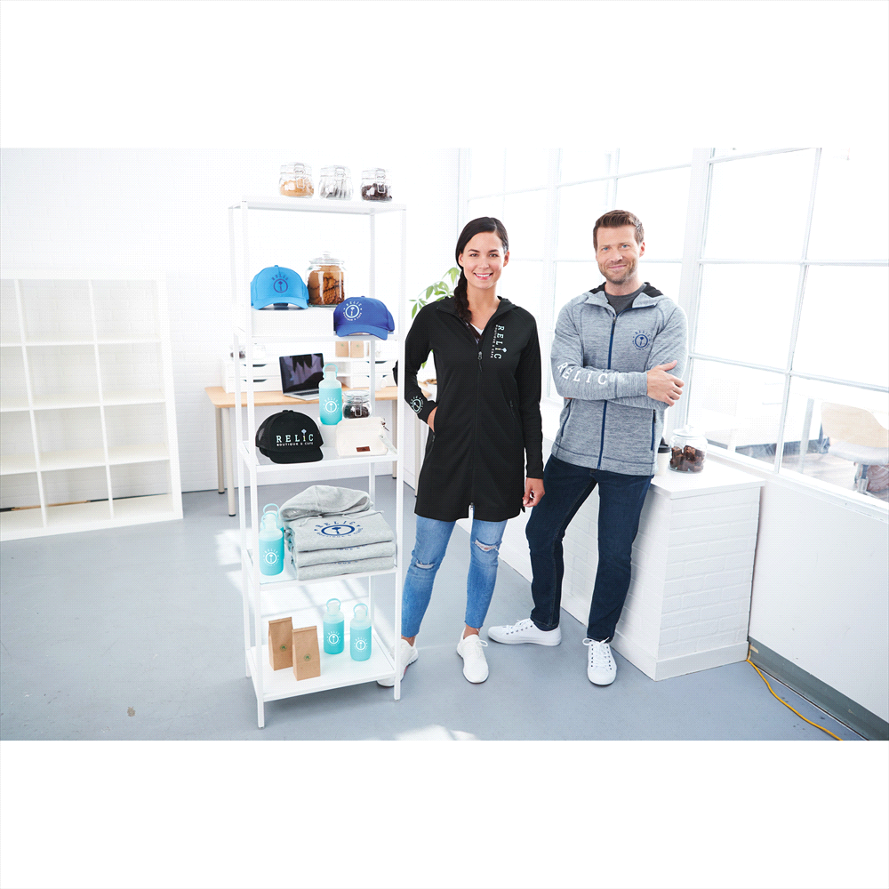 Odell Knit Zip Hoody - Mens – Hoodies – Apparel Range – available in Black, Invictus Heather and Maroon Heather – thumbnail 17 of 17