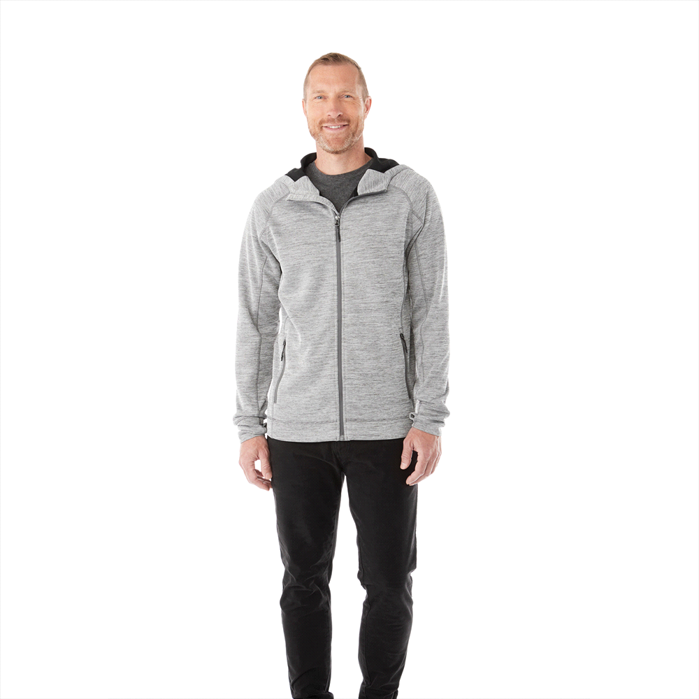 Odell Knit Zip Hoody - Mens – Hoodies – Apparel Range – available in Black, Invictus Heather and Maroon Heather – thumbnail 2 of 17