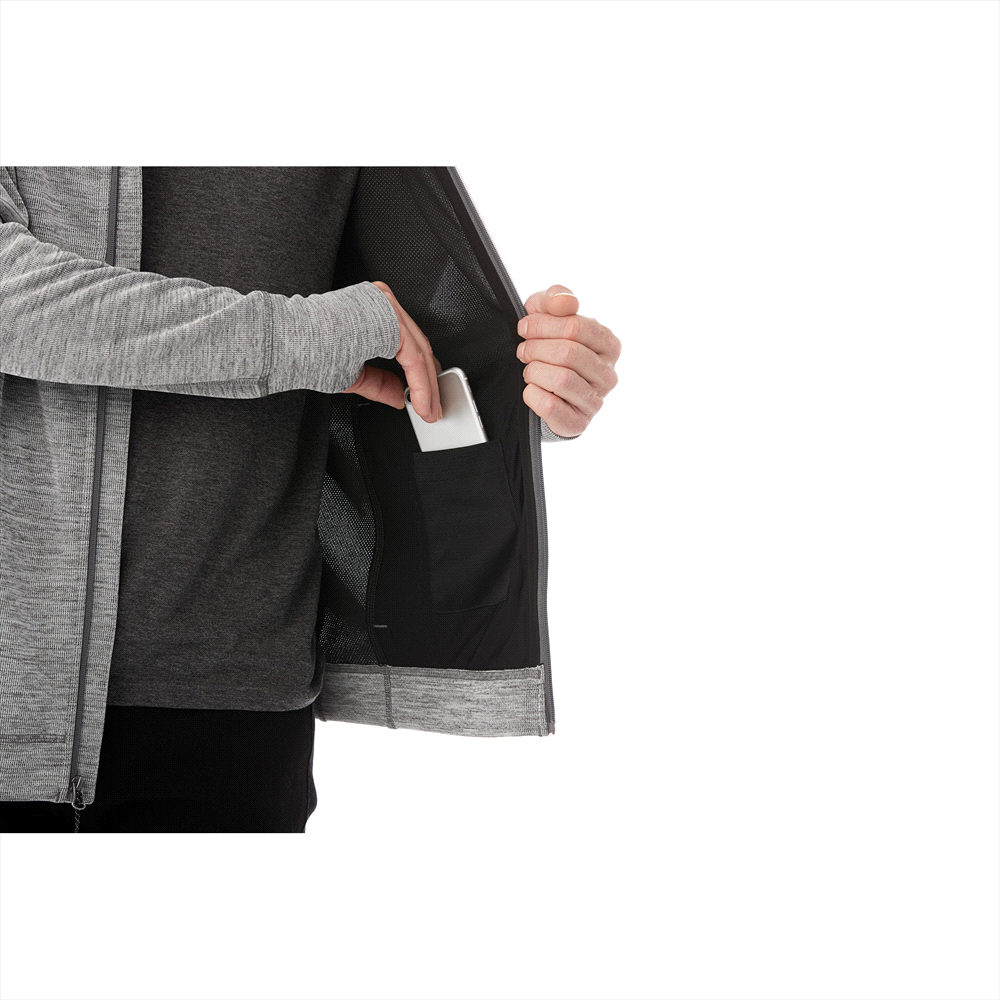 Odell Knit Zip Hoody - Mens – Hoodies – Apparel Range – available in Black, Invictus Heather and Maroon Heather – thumbnail 6 of 17
