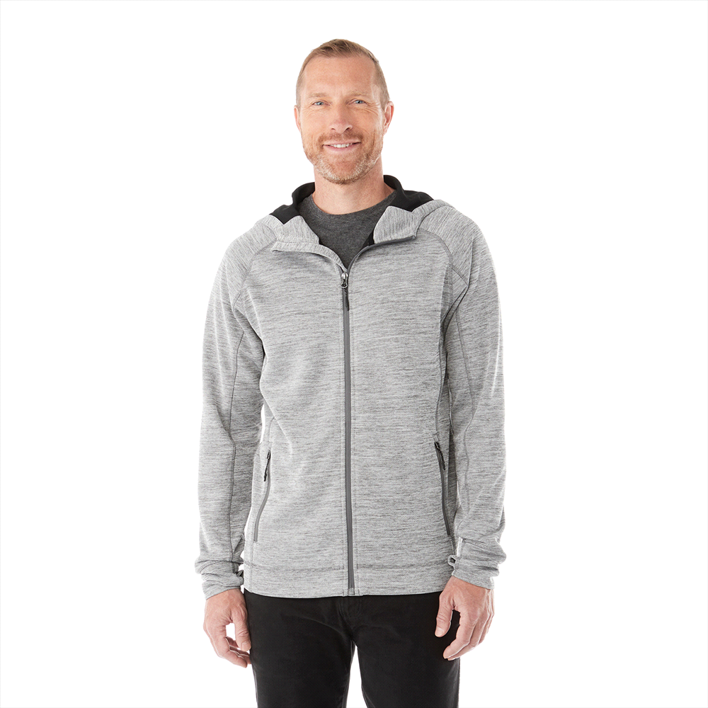 Odell Knit Zip Hoody - Mens – Hoodies – Apparel Range – available in Black, Invictus Heather and Maroon Heather – thumbnail 1 of 17