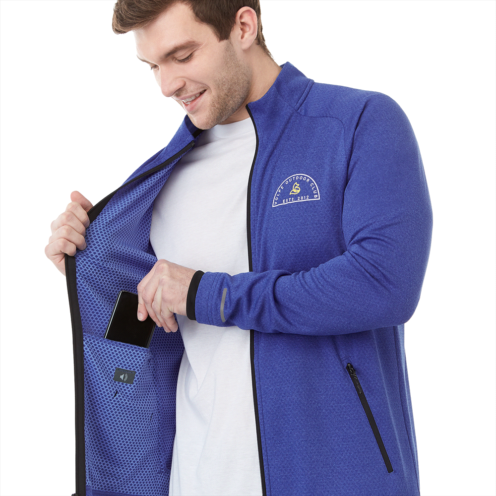 Asgard Eco Knit Jacket - Mens – Jackets – Apparel Range – available in Black, Heather Dark Charcoal, New Royal Heather, Silver Heather and 1 more – thumbnail 8 of 31