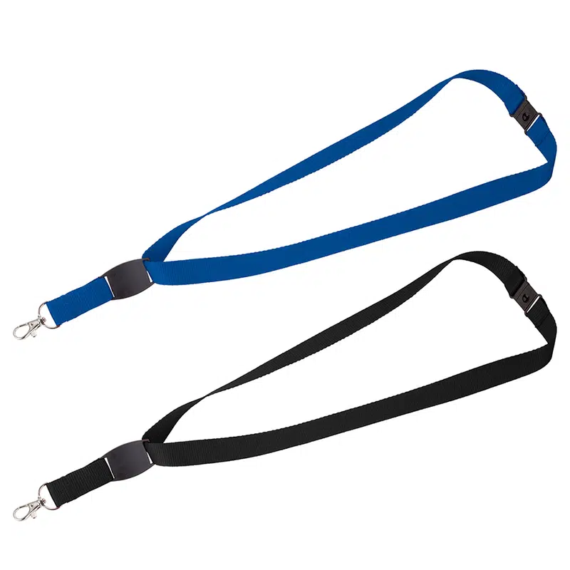 Lanyard w/ Flat Panel – Lanyards – available in black, blue colours
