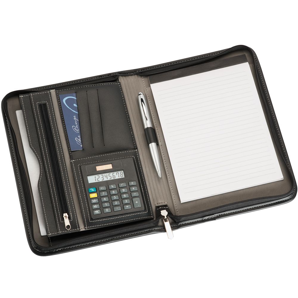 A5 Zippered Compendium – Compendiums – The Range – available in Black – thumbnail 2 of 3