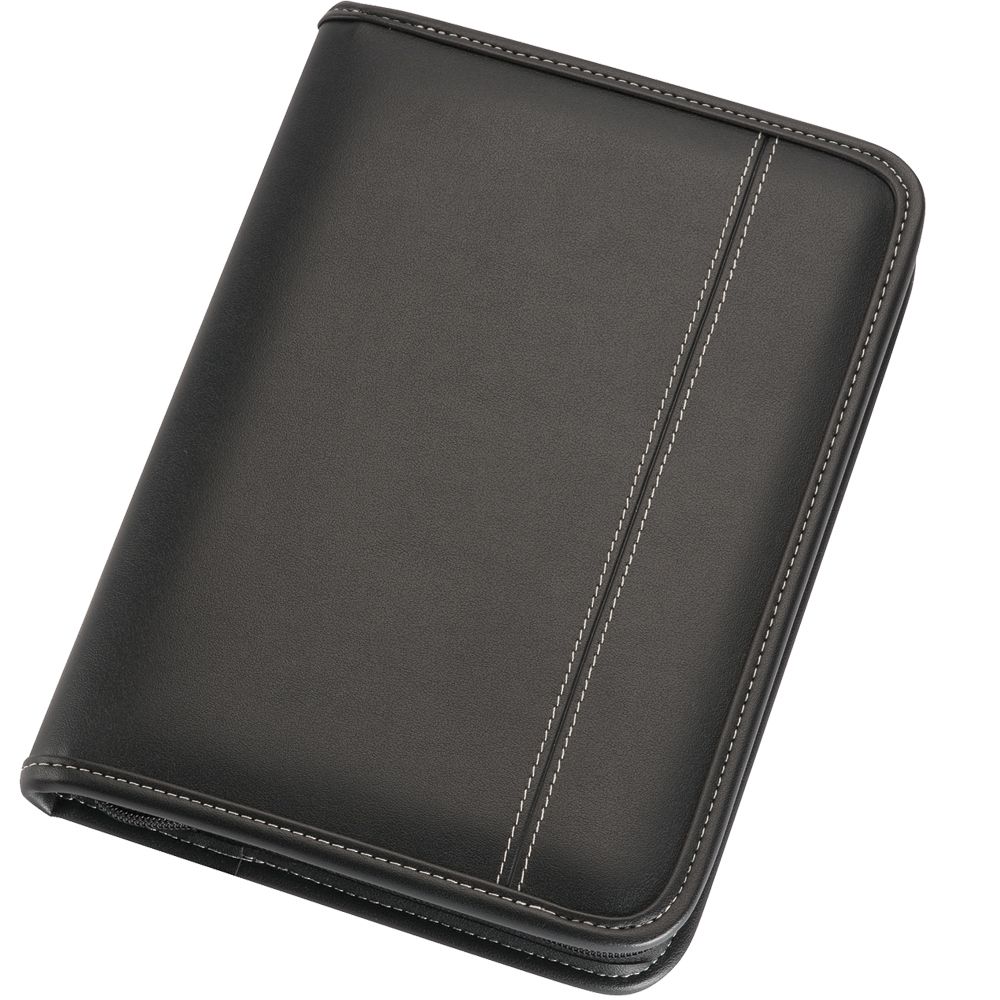 A5 Zippered Compendium – Compendiums – The Range – available in Black – thumbnail 1 of 3