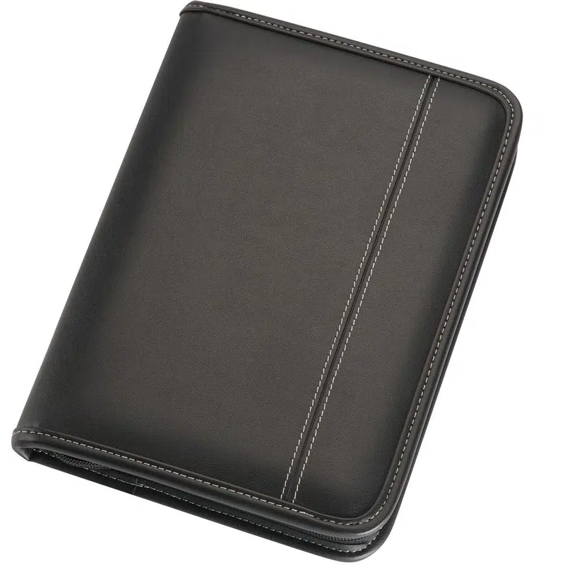 A5 Zippered Compendium – Compendiums – available in black colour
