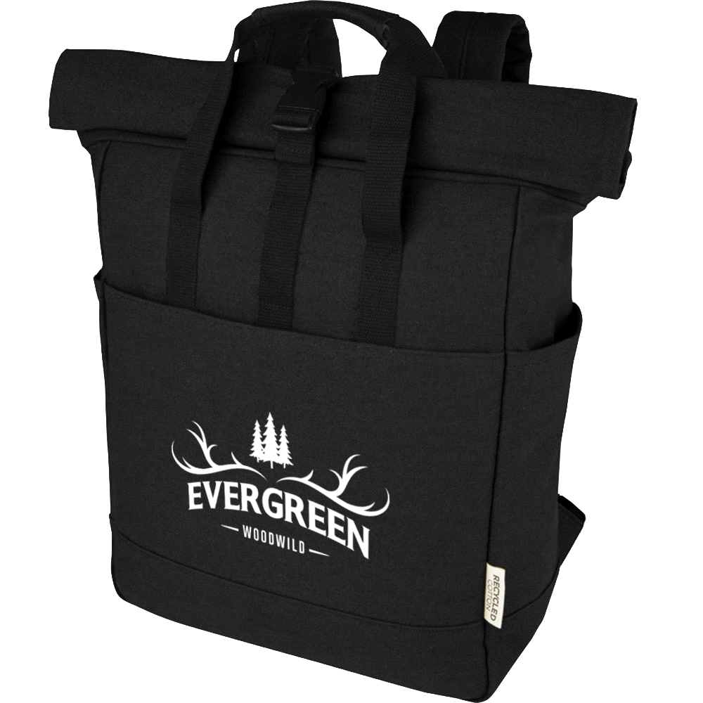 Darani GRS Recycled Canvas Backpack Tote 24L – Backpacks – The Range – available in Black – thumbnail 7 of 9