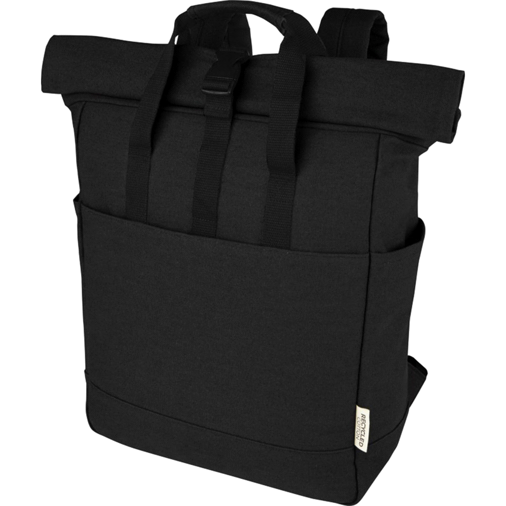 Darani GRS Recycled Canvas Backpack Tote 24L – Backpacks – The Range – available in Black – thumbnail 1 of 9