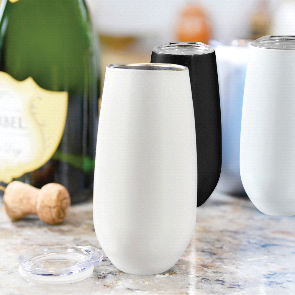 Rosa 170ml Vacuum Champagne Flute – Drink Bottles – The Range – available in Black, Gold and White – thumbnail 12 of 18