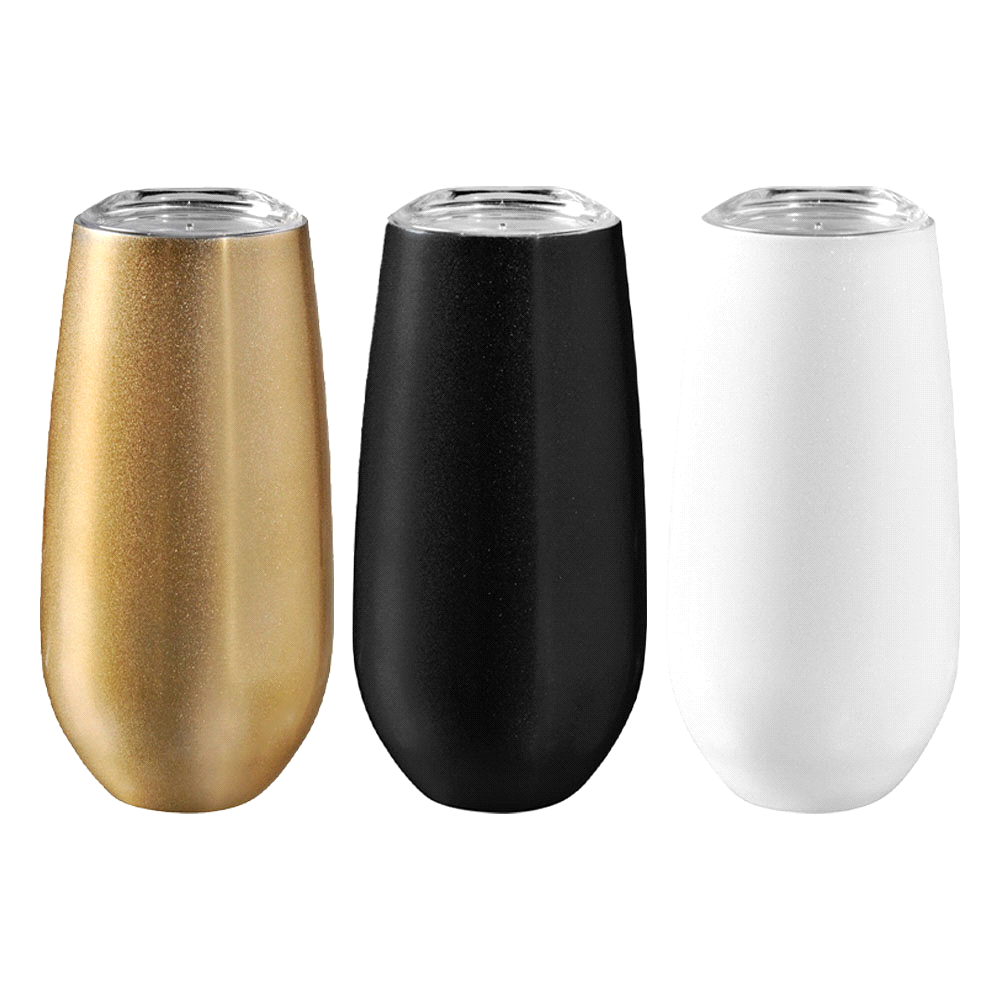 Rosa 170ml Vacuum Champagne Flute – Drink Bottles – The Range – available in Black, Gold and White – thumbnail 1 of 18