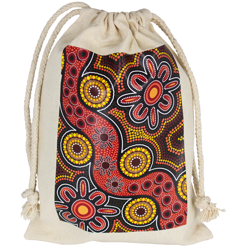 Midi 100% Cotton Drawstring Bag – Drawstring Bags – The Range – available in Natural – thumbnail 4 of 4