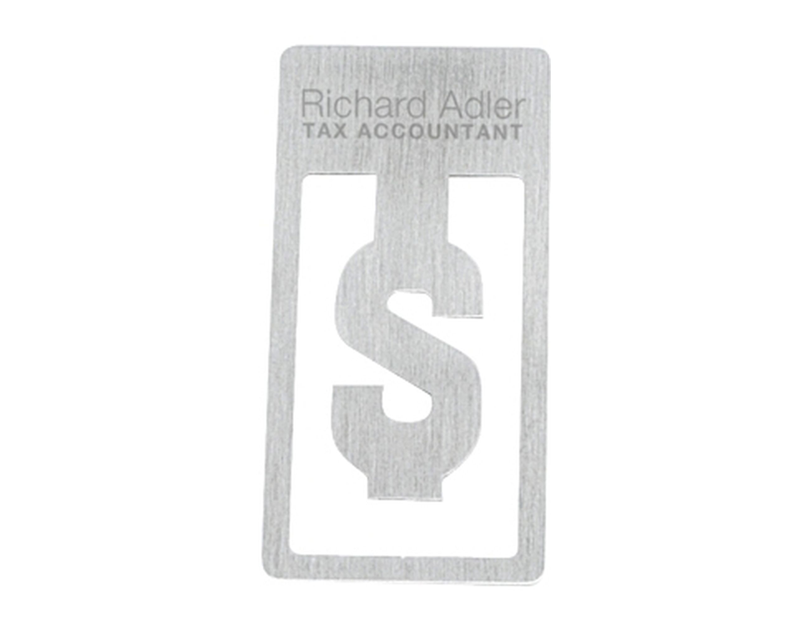 Biz Clip - Dollar Sign - INDENT – Desk Accessories – available in silver colour