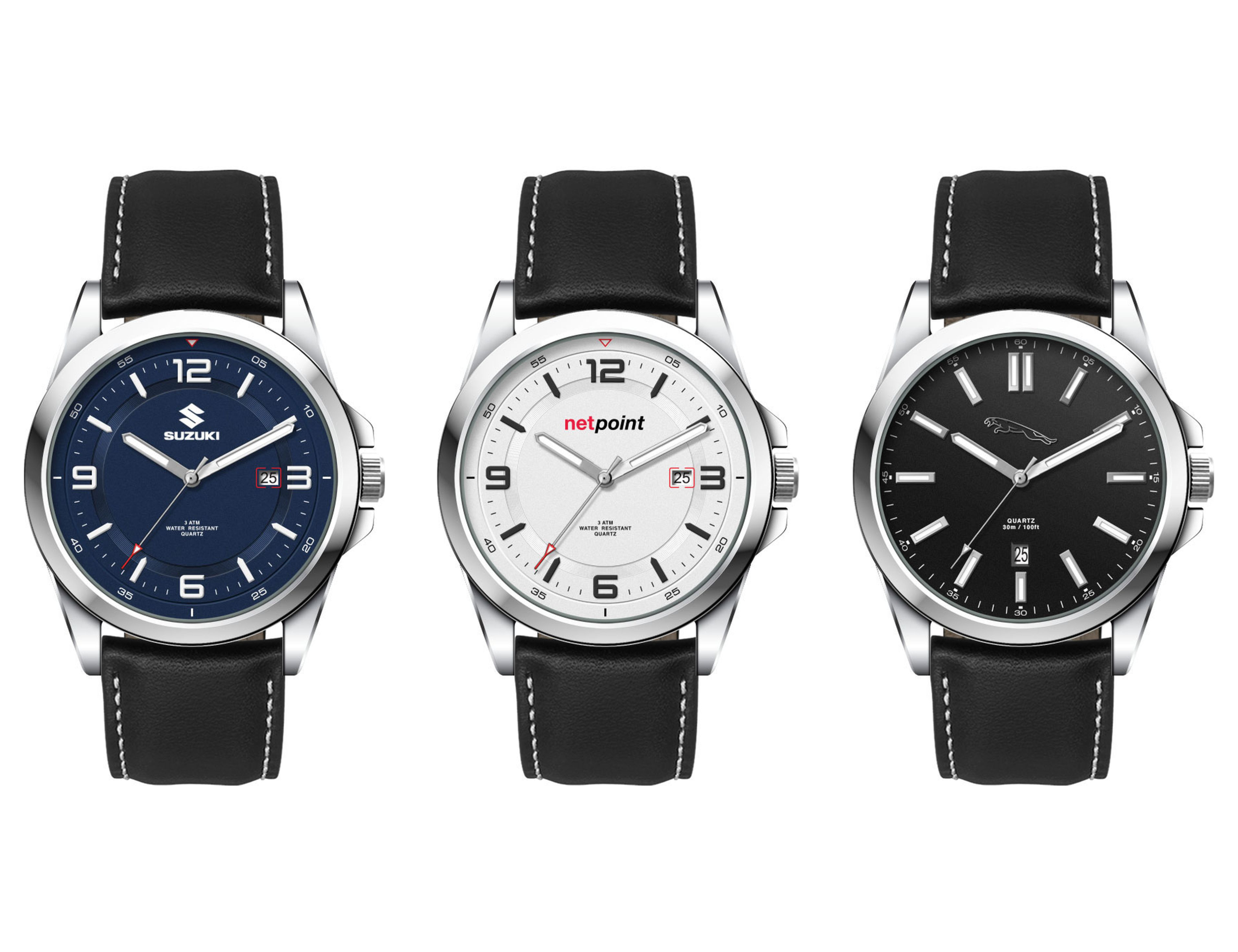 Casual Unisex Watch, Leather Strap – Watches