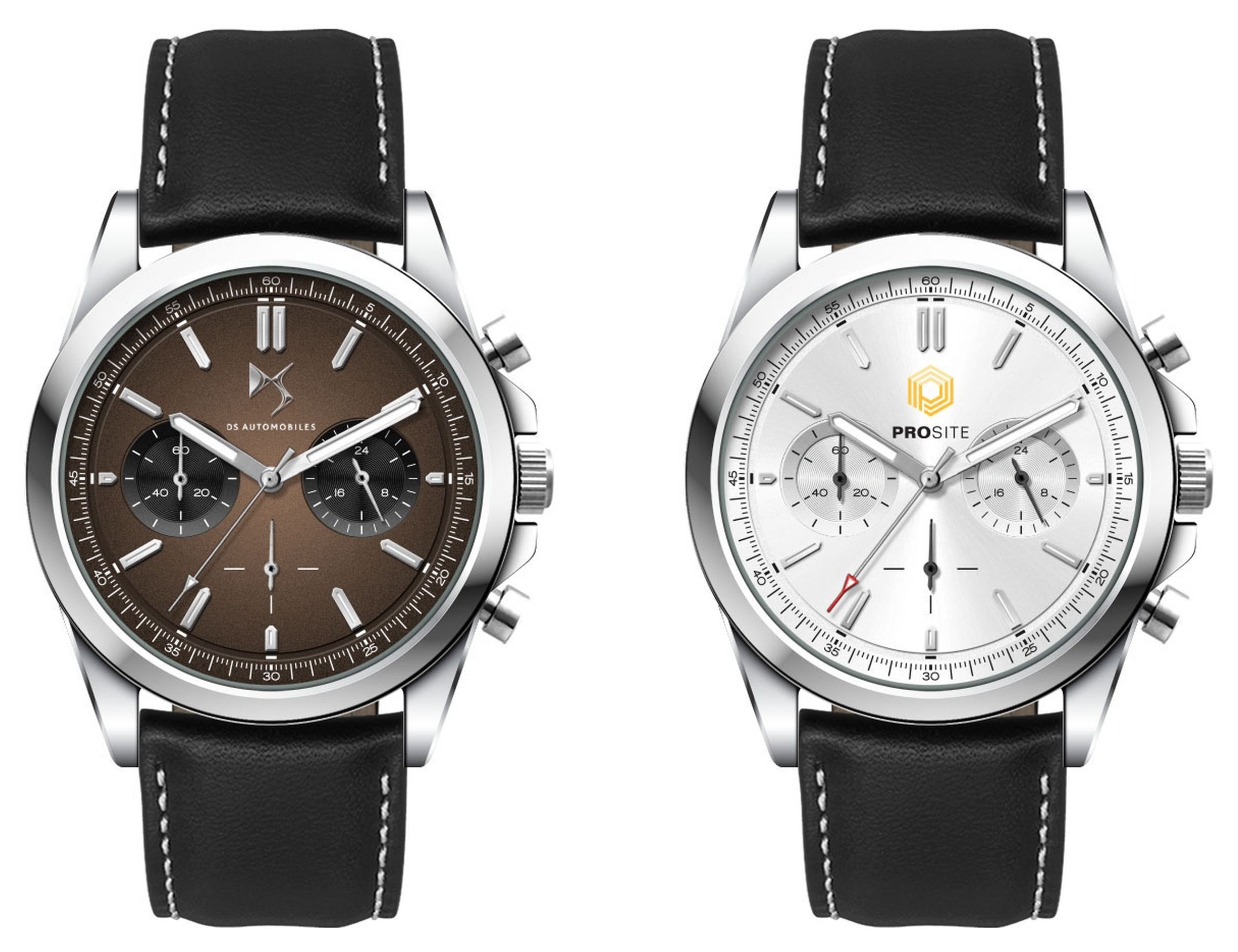Chrono Unisex Watch, Leather Strap – Watches – photo 1 of 5