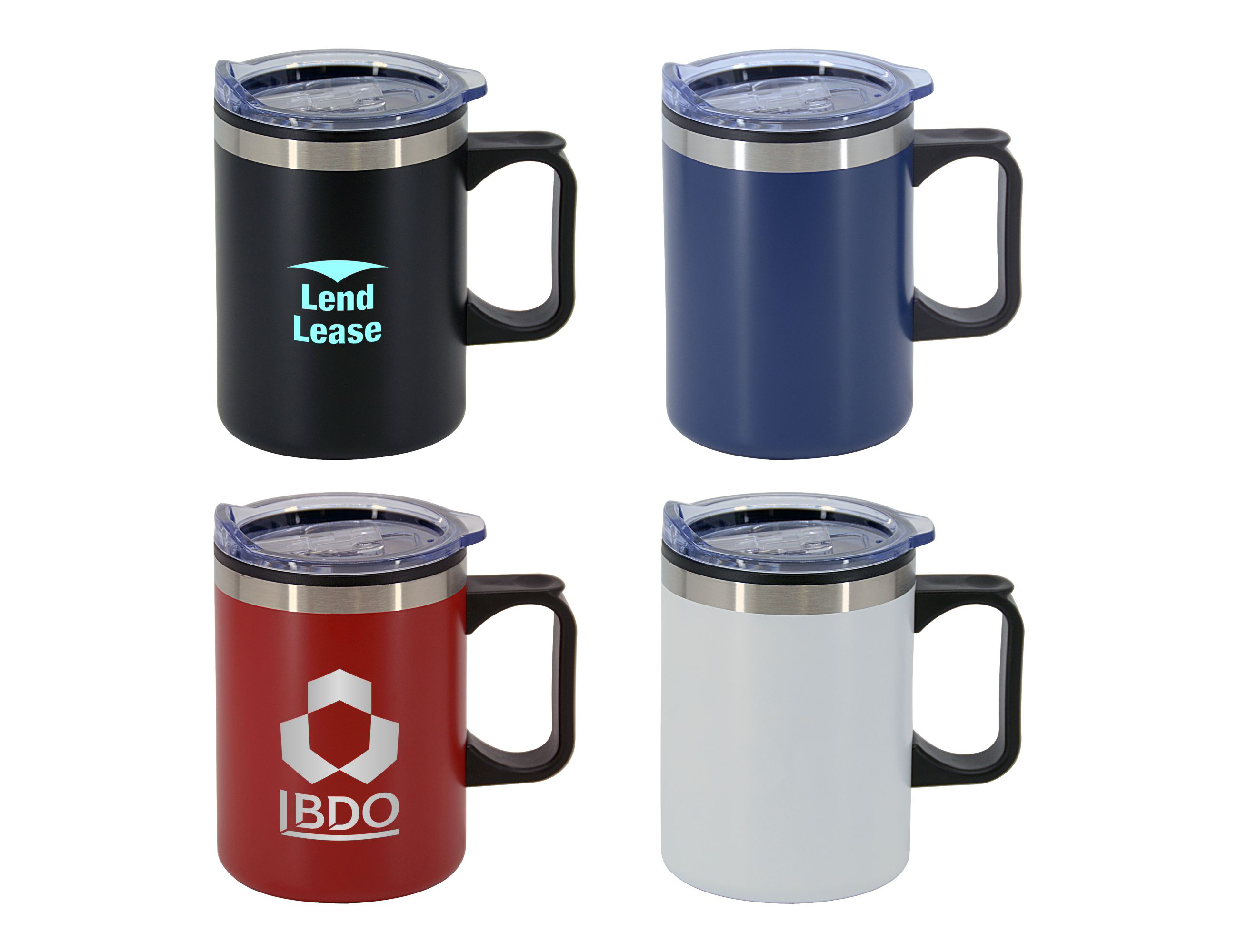 Lisbon Double Wall Mug – Travel Mugs – available in Black, Blue Dark or Navy, Maroon, Red and 1 more – photo 1 of 10