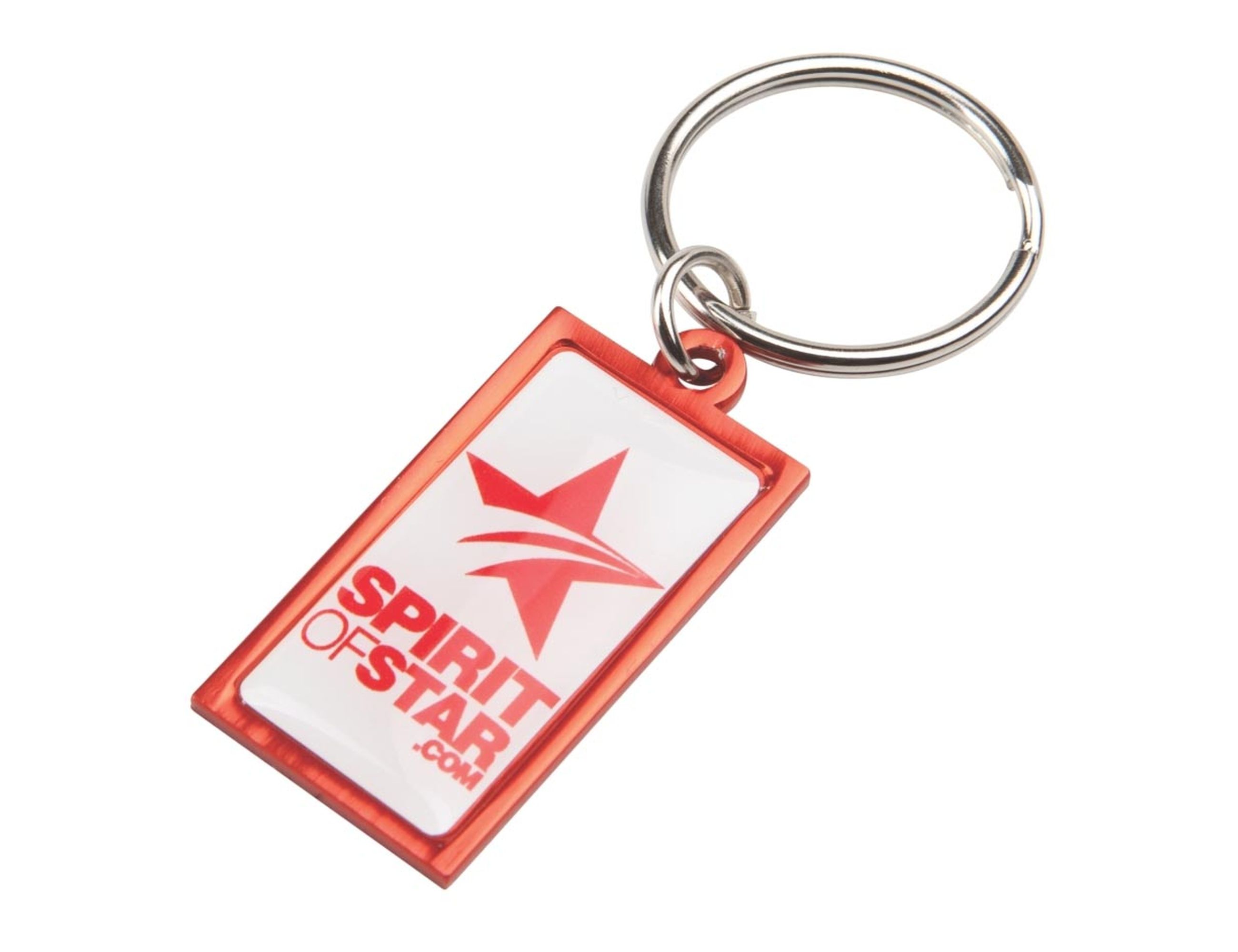 Rainbow Keyring (20x40mm rectangle)-Ind – Keyrings – available in Black, Green, Khaki, Orange and 6 more – photo 1 of 2