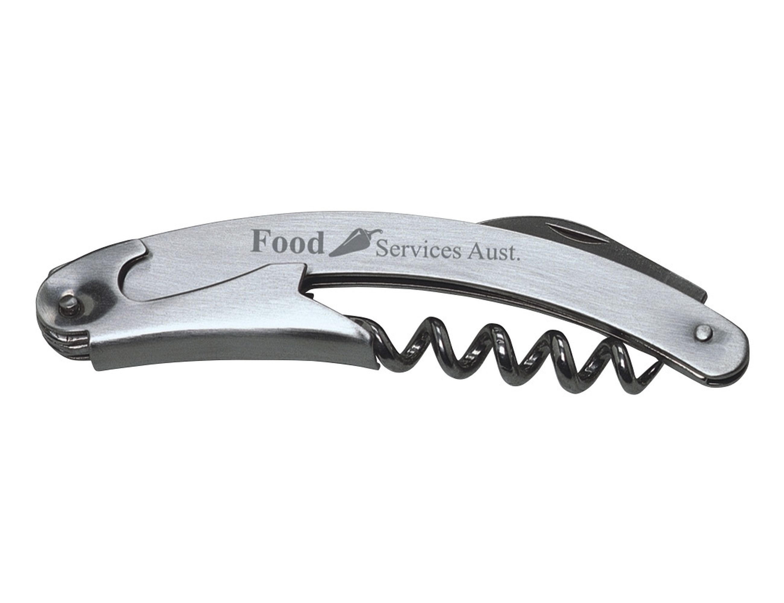 Toledo Corkscrew/Bottle Opener – Misc Drinkware – available in Silver – photo 1 of 3