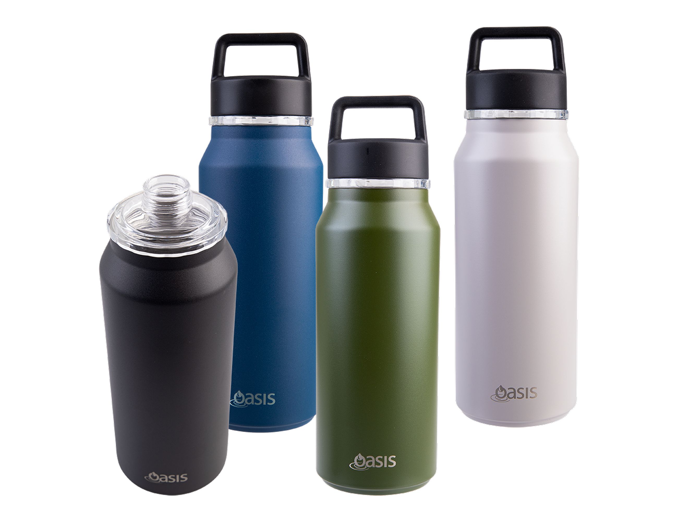 Oasis S/S D/Wall Ins. 'Summit' Drink Bottle W/ Chug Spout 1L
