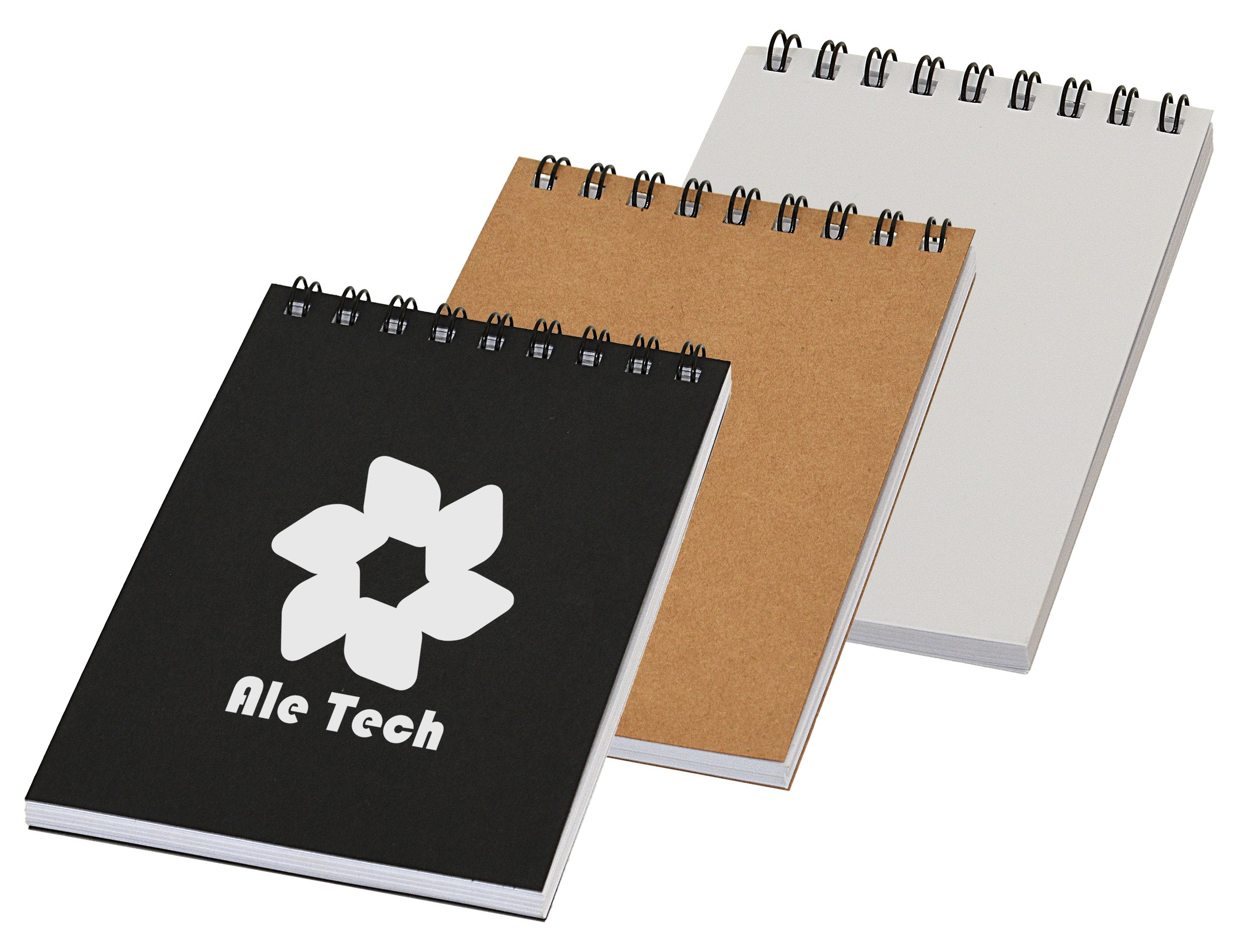 Pocket Spiral Notebook – Notebooks – available in beige, black, brown colours