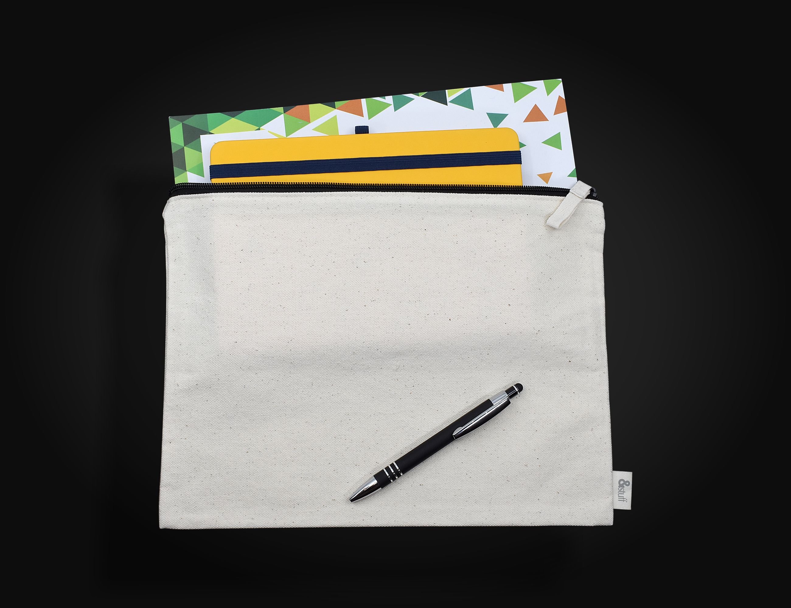 Calico Conference Bag 25cm x 34cm – Pouches – available in white colour