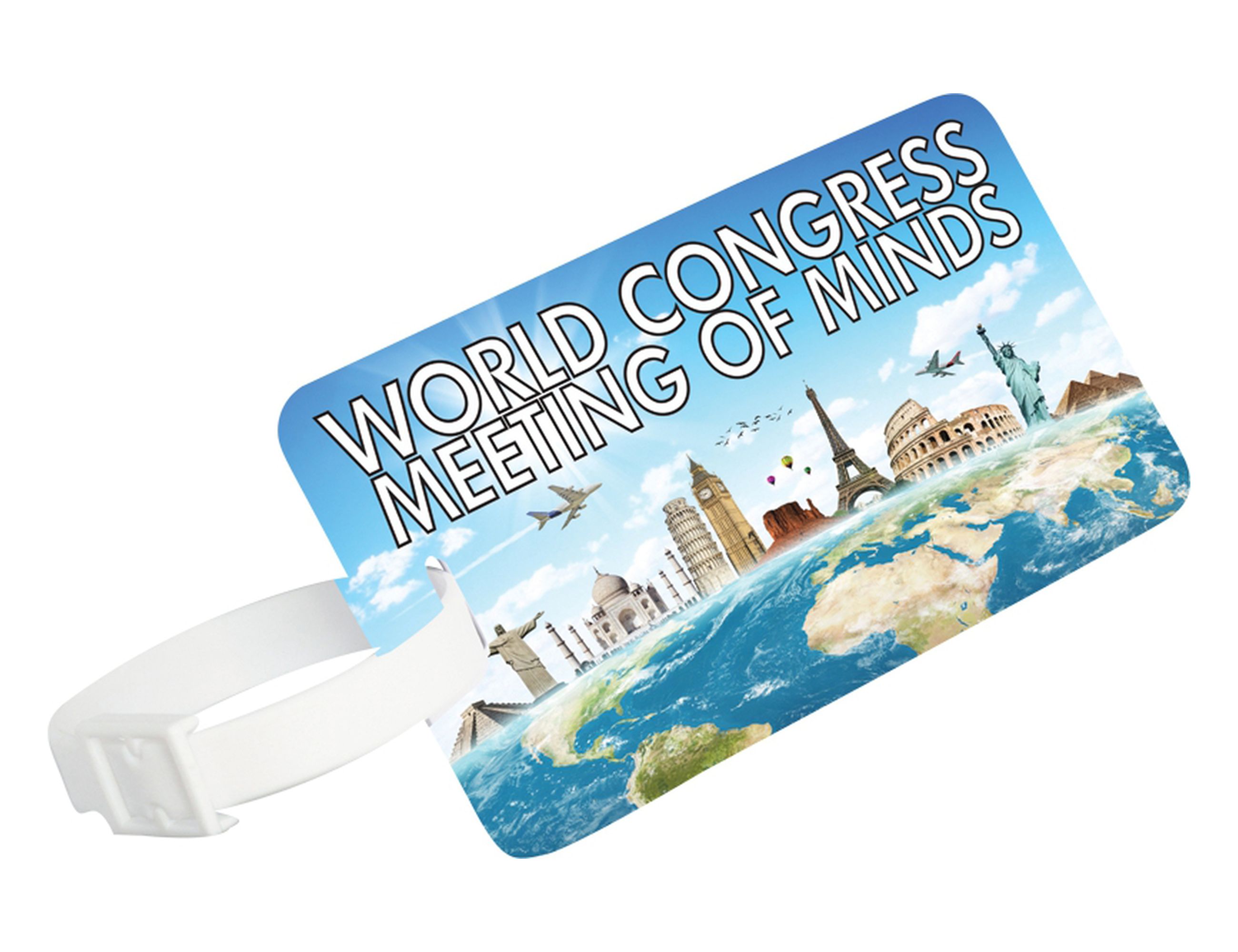 Atlas Luggage Tag – Luggage Tags – available in White – photo 1 of 3