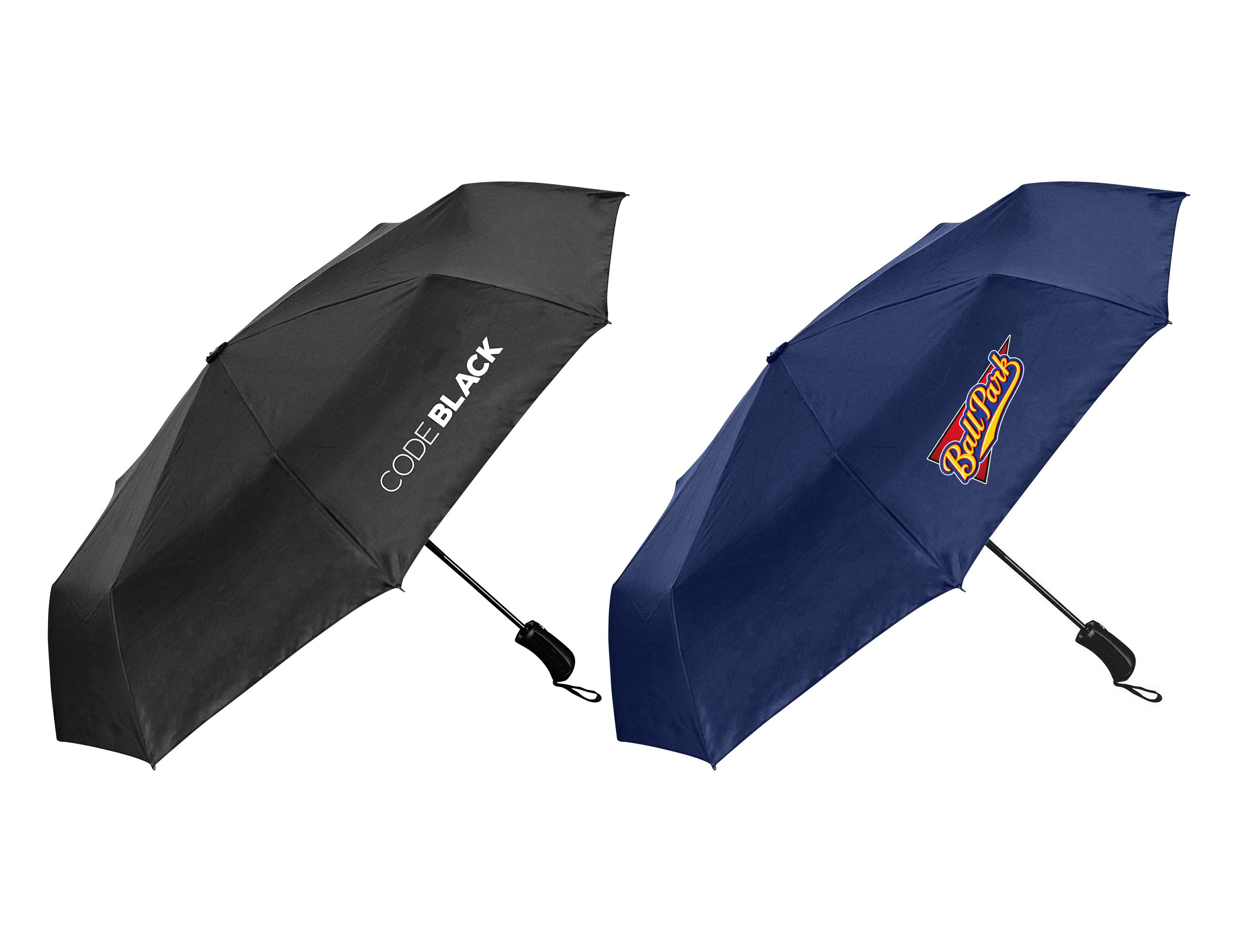 City 23" RPET Fold-Up Umbrella – Umbrellas – available in Black, Blue Dark or Navy – photo 1 of 7