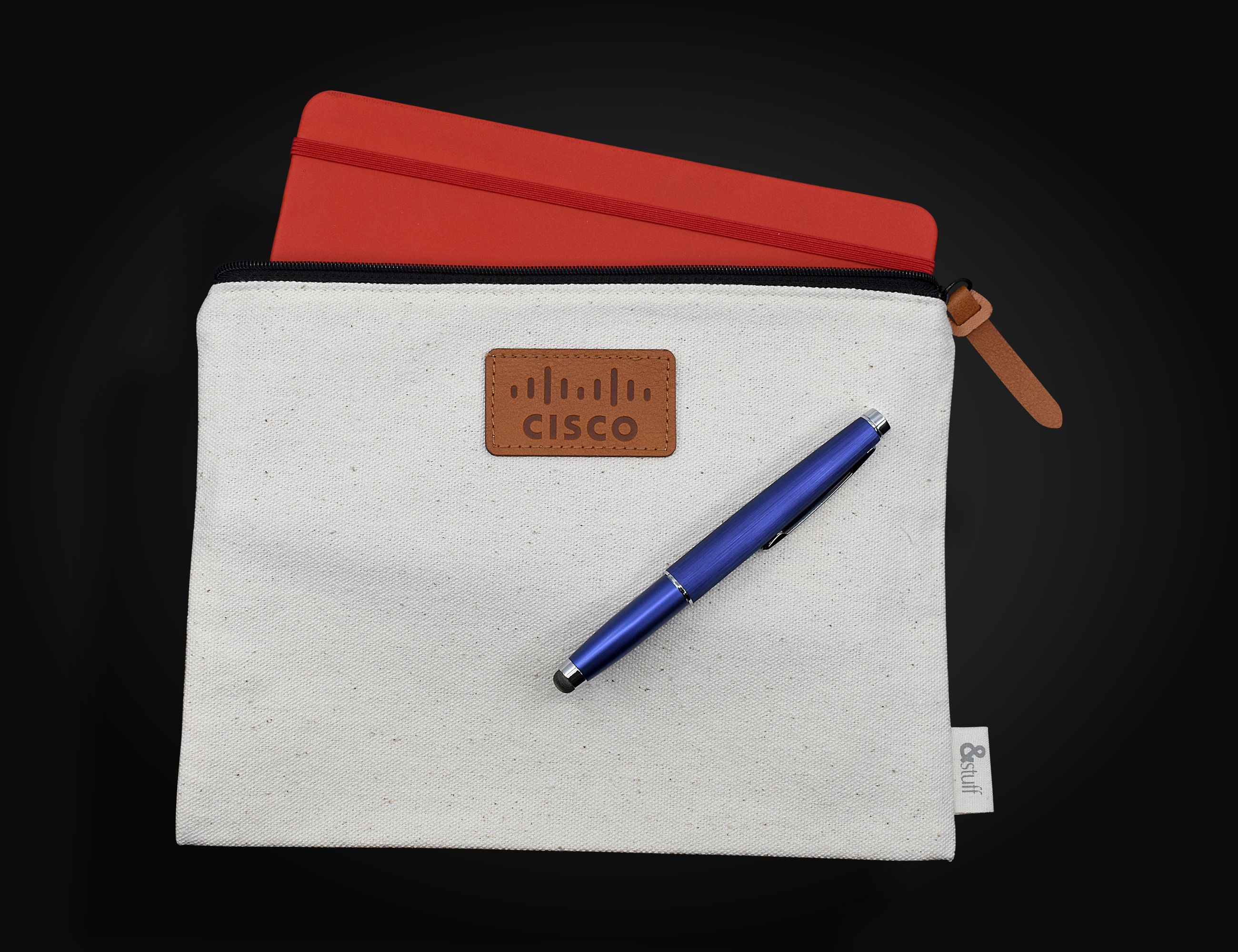 Calico Conference Bag 17cm x 24cm – Pouches – available in White – photo 1 of 10