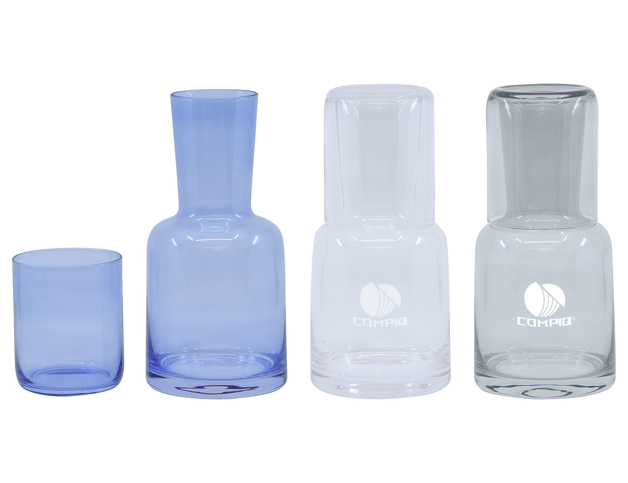 Lux Carafe & Tumbler Set – Glassware – available in black, blue, white colours