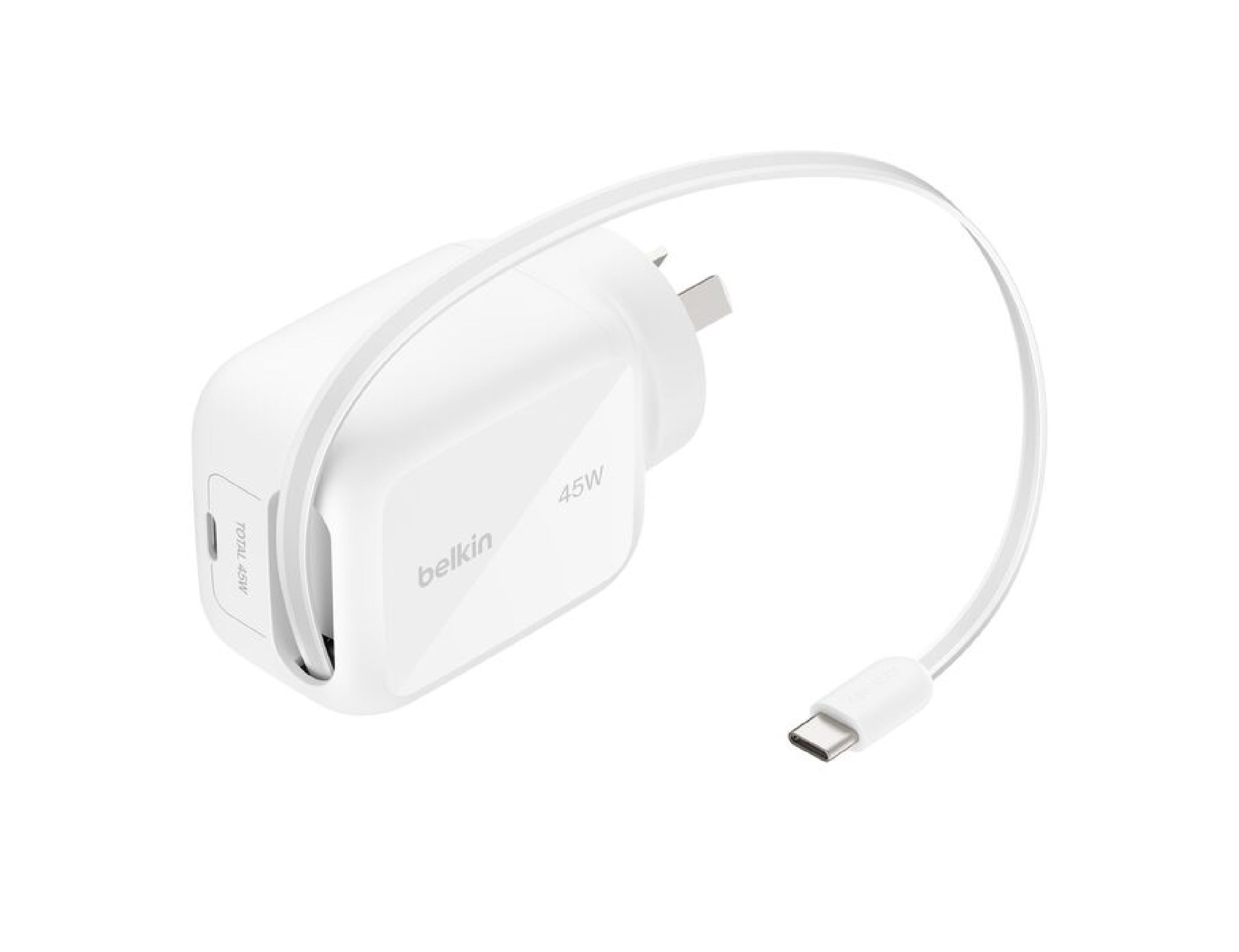 Belkin UltraCharge 45W Retractable GaN Wall Charger
