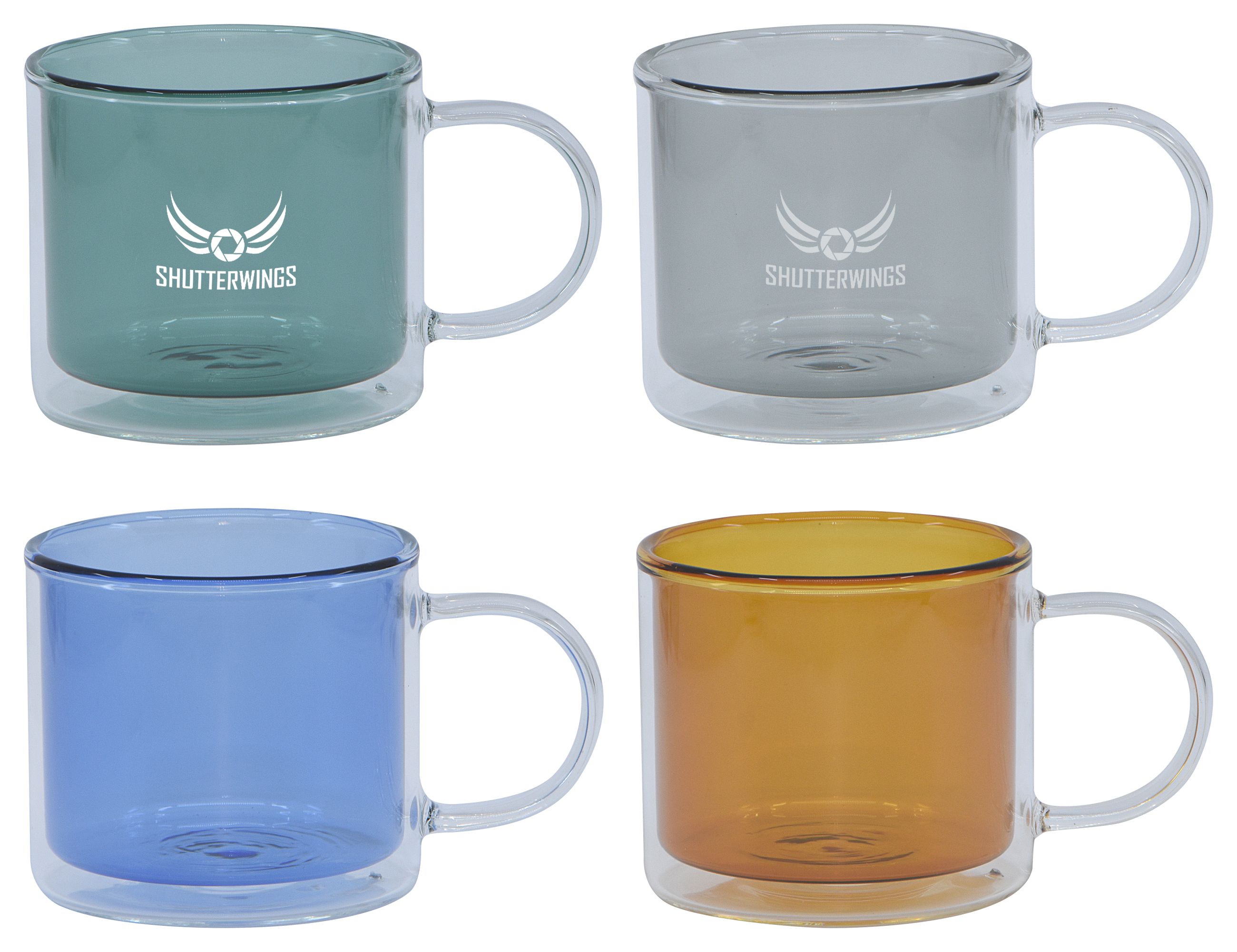 Spectrum Double Wall Mug – Glassware – available in beige, black, blue, green colours and 2 more