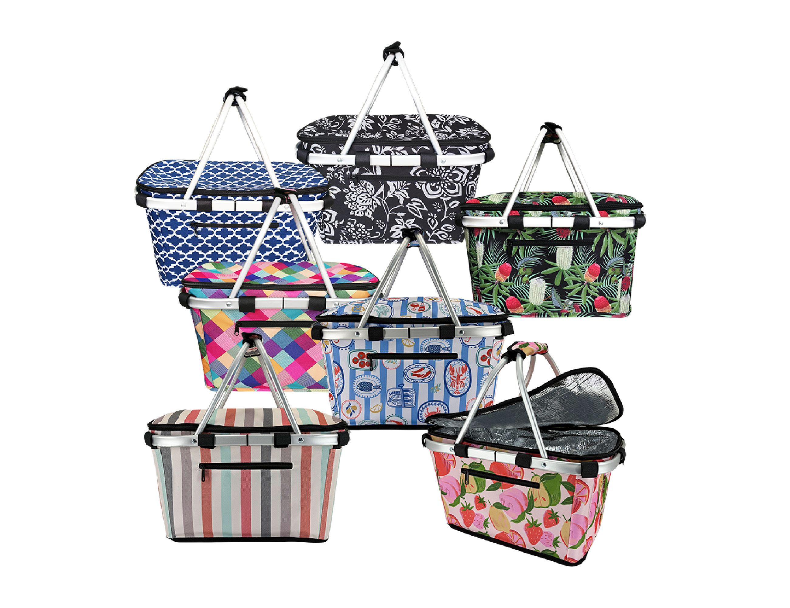 Sachi Insulated Carry Basket w/ Lid – Cooler Bags