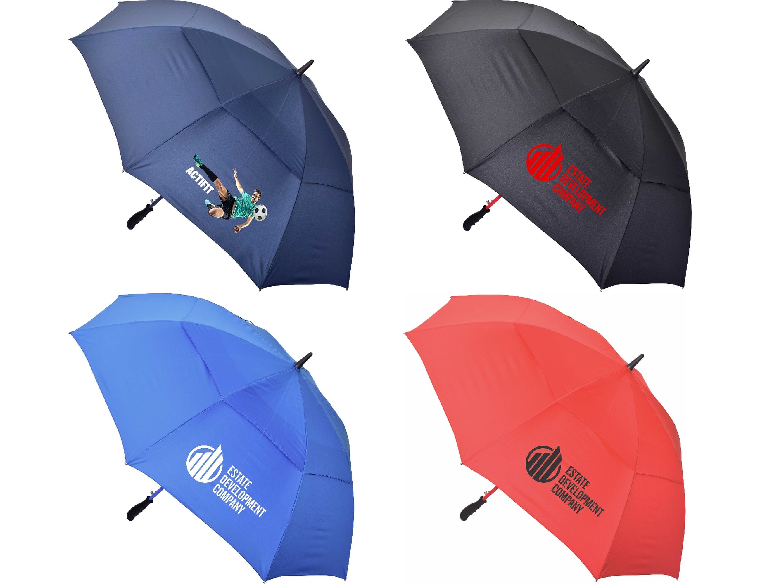 Deluxe 30" Auto Golf Umbrella – Umbrellas – available in Black, Blue Dark or Navy, Maroon, Red – photo 1 of 17