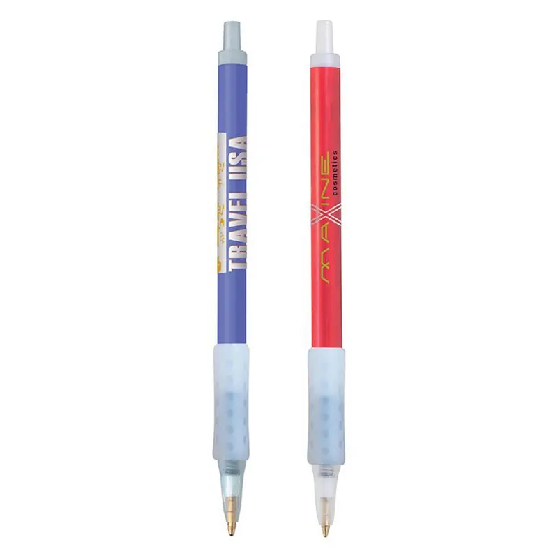 Clic Stic Ice Grip Pen – Plastic Pens – available in purple, red colours
