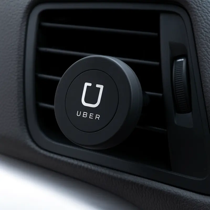 Kozo Universal Magnetic Car Vent Mount - ABS - Black - Round – Car Phone Mounts – available in black colour