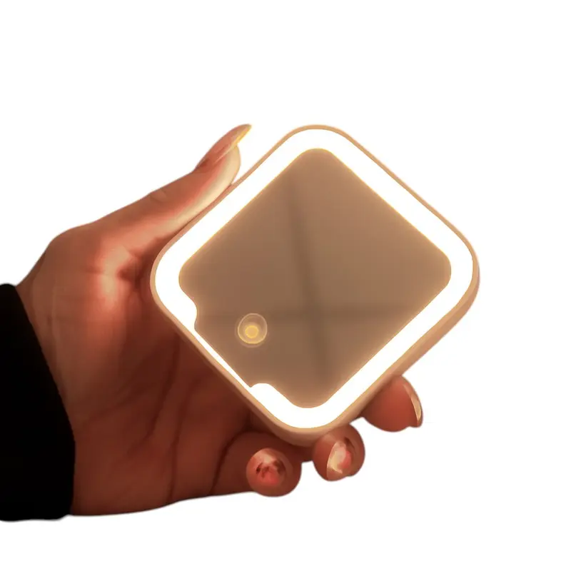 Glow Compact Mirror with LED – Misc Health – available in white colour