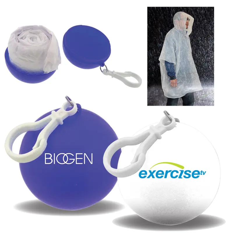 Rain Poncho Ball – Jackets – available in blue, white colours