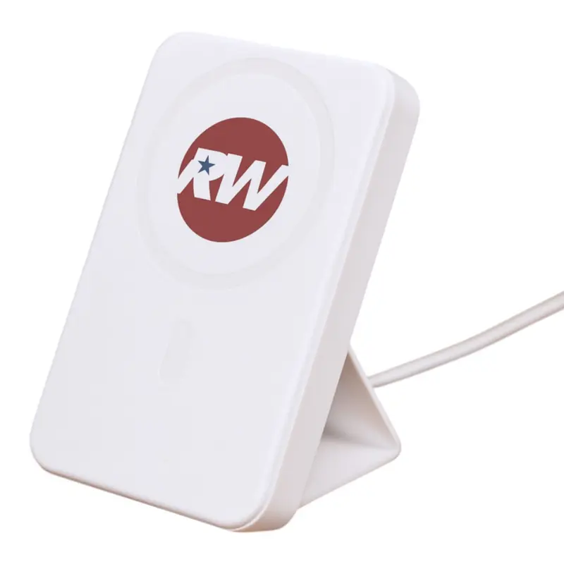 Turbo 5000mAh Wireless Charging Power Bank – Powerbanks – available in white colour