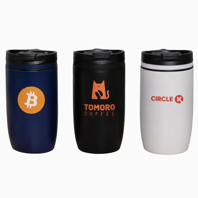The Roamer 300ml Vacuum Cup – Travel Mugs – available in black, blue, white colours