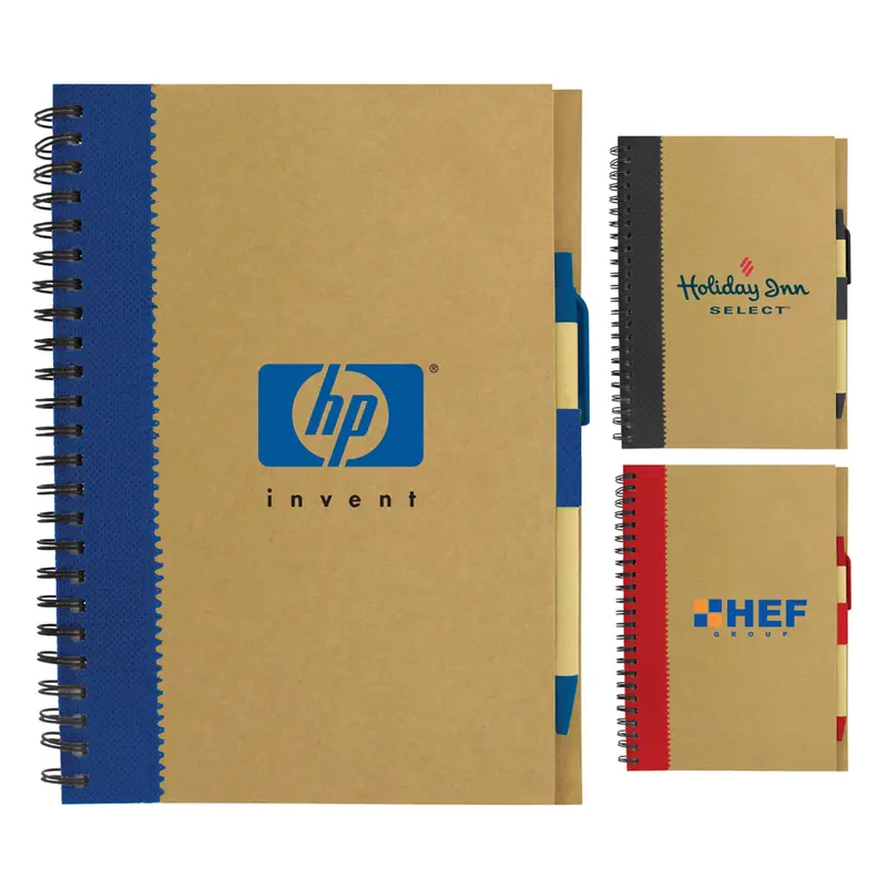 Recycled Paper Notebook – Notebooks – available in black, red colours