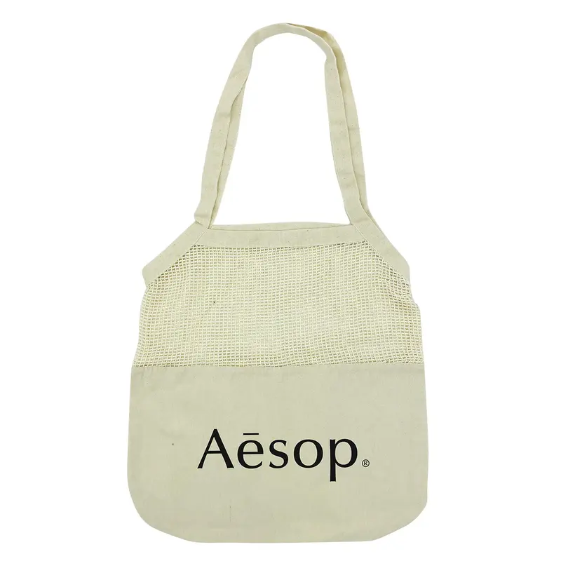 Maglia Cotton Shopping Tote – Tote Bags – available in beige colour