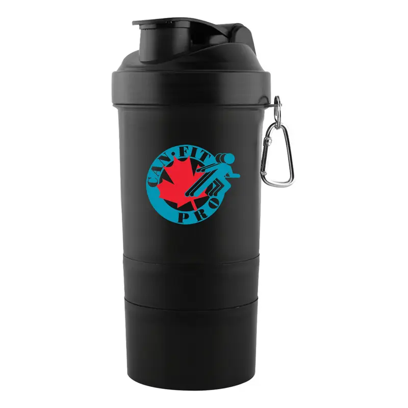 3 in 1 400ml Shaker Cup – Sports Shakers – available in black colour