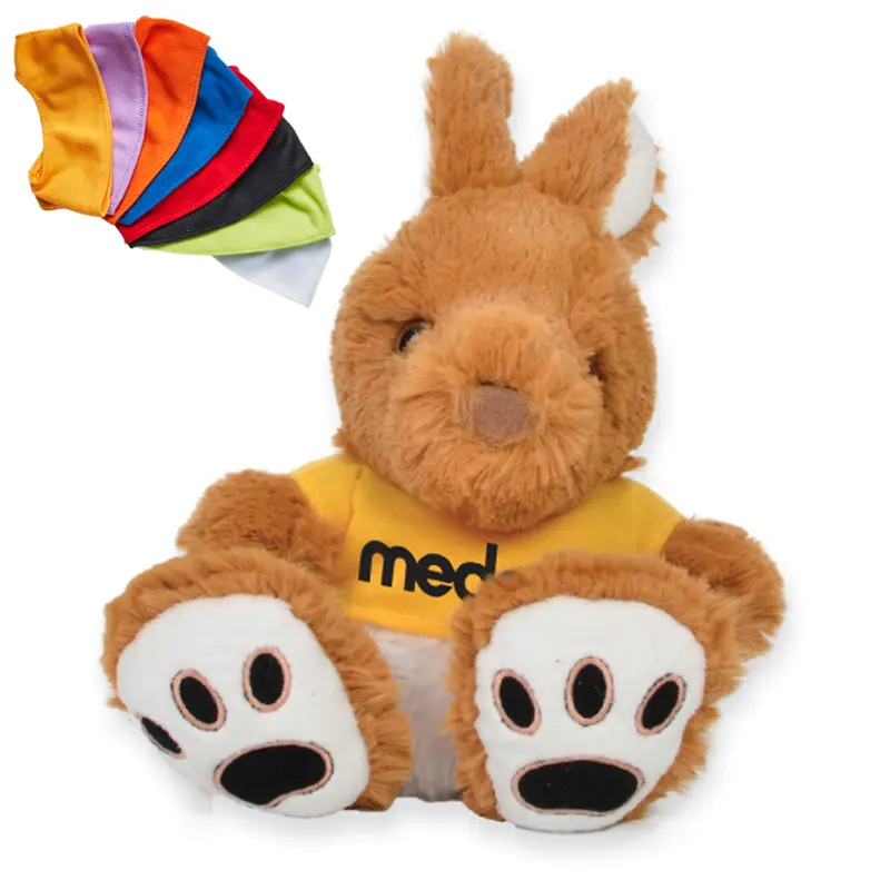 Plush Kangaroo – Soft Toys – available in black, blue, green, orange colours and 4 more