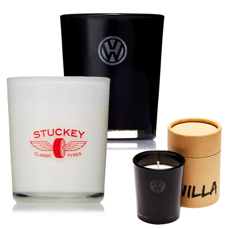 Candela Glass Candle – Misc Homeware – available in black, white colours