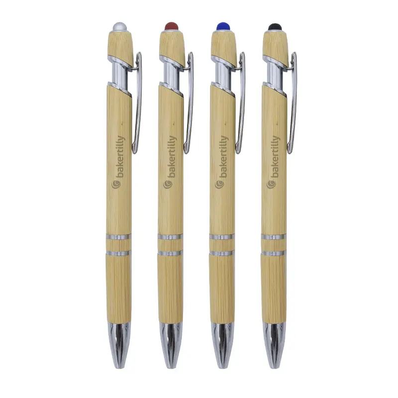 Napoli Bamboo Pen – Eco Pens – available in black, blue, red, silver colours