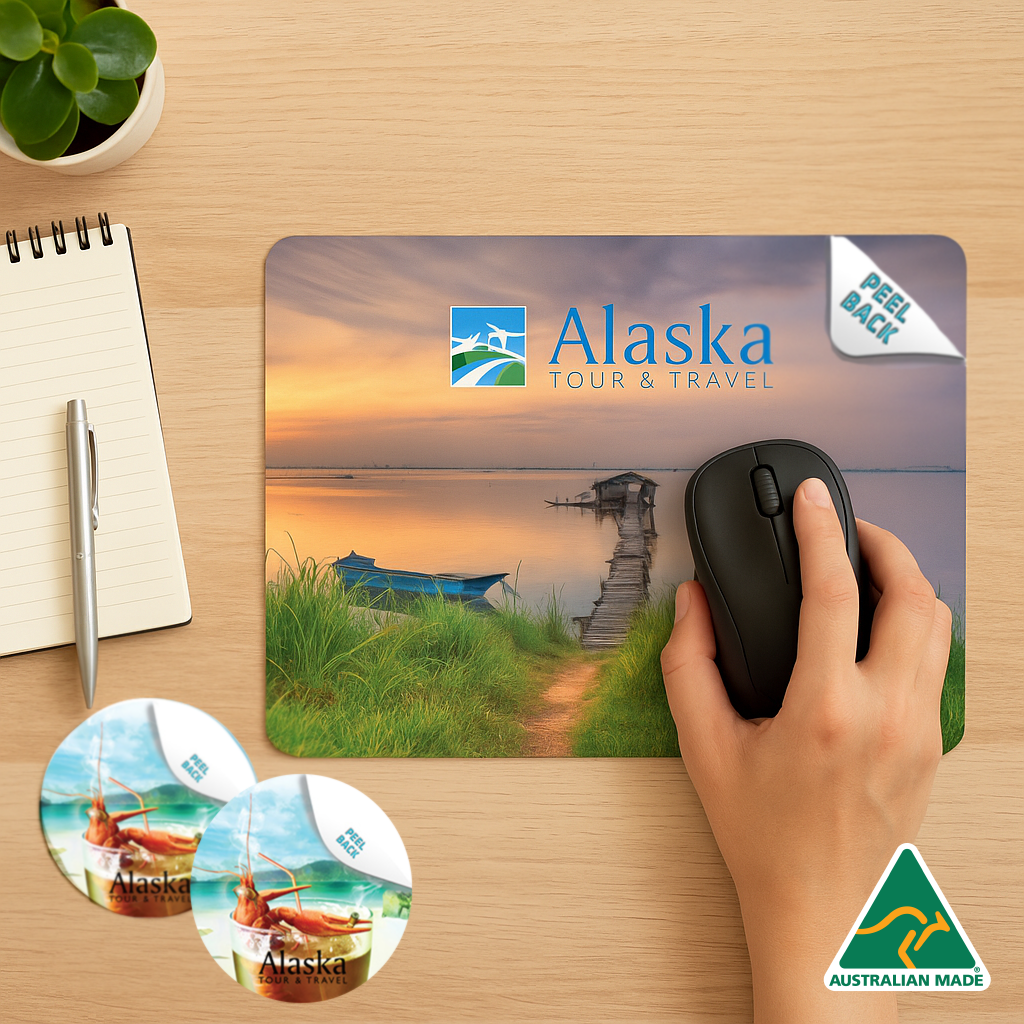 Mouse Mat and Coaster Set